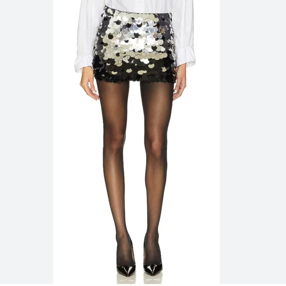 Alice + Olivia Rubi Embell Low Rise Micro Skirt